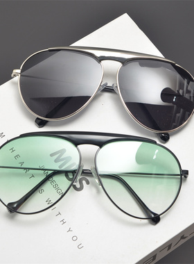 遮阳蛤蟆镜复古男女单梁太阳镜