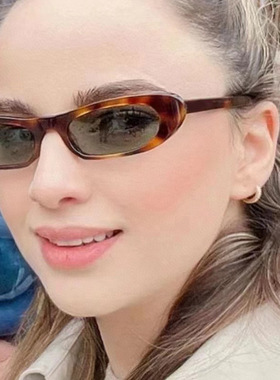 防紫外线猫眼复古男女超小太阳镜