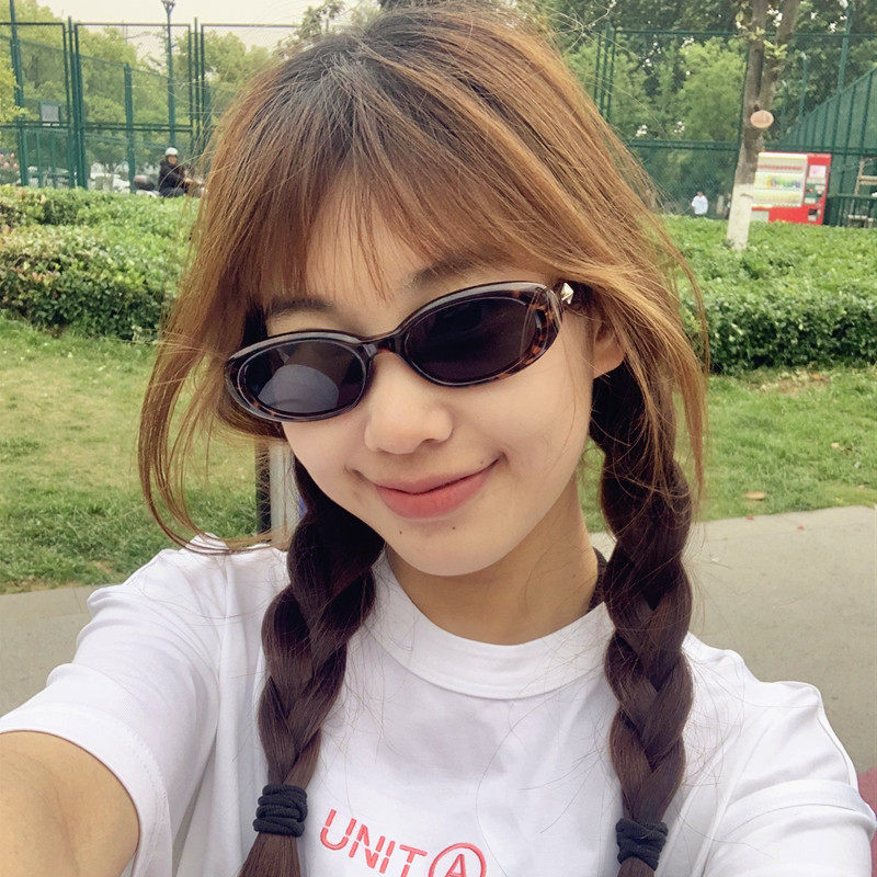 御米防紫外系椭圆形港风男女米钉