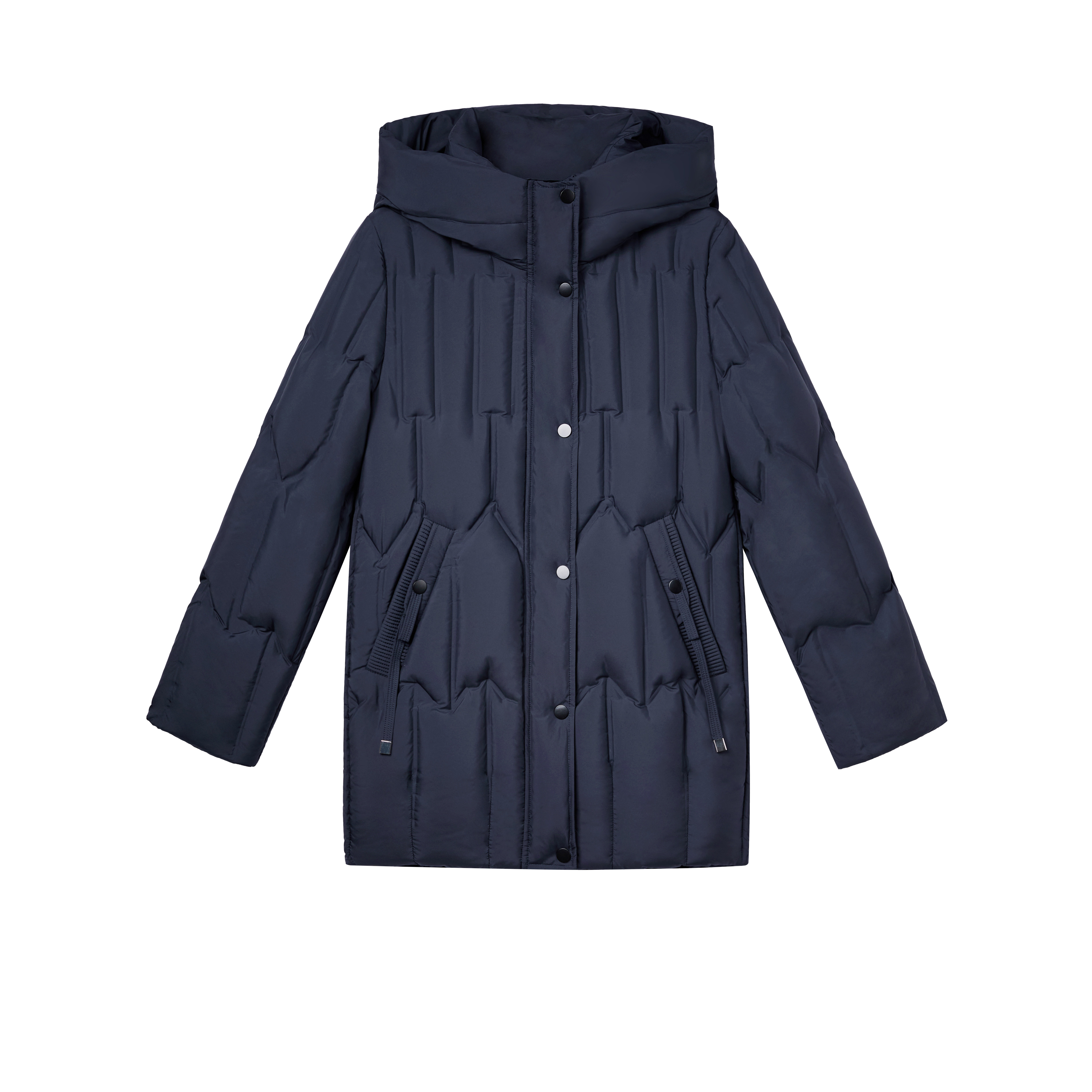 金狐狸真毛领中老年加厚羽绒服