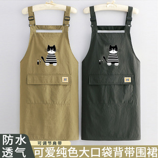 耐脏外套薄款 新款 工作服女高颜值女式 罩衣围裙工厂上班专用年轻款