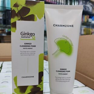 韩国原装进口婵真银杏泡沫洗面奶深层清洁毛孔清爽温和舒缓保湿