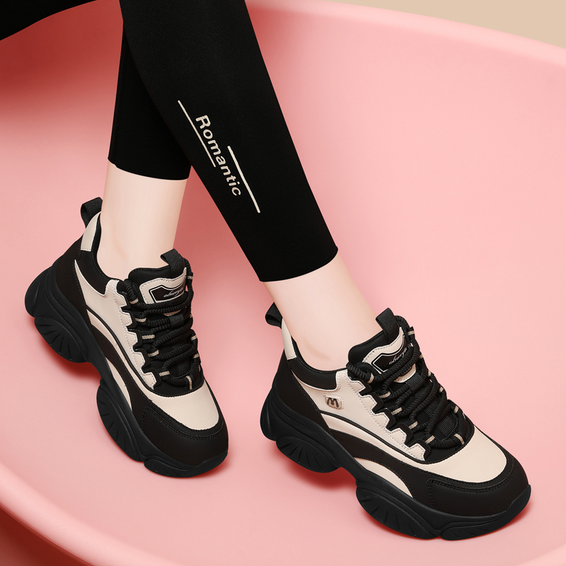 2025新款冬季加绒厚底增高休闲鞋