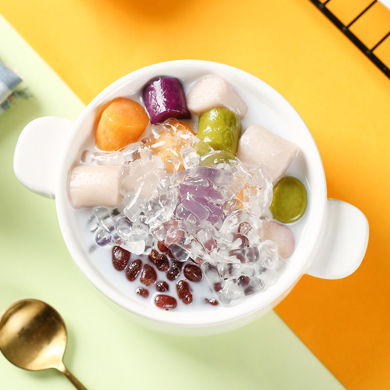 朴誉手工大芋圆成品鲜芋仙奶茶烧仙草甜品配料材料组合套餐小芋圆