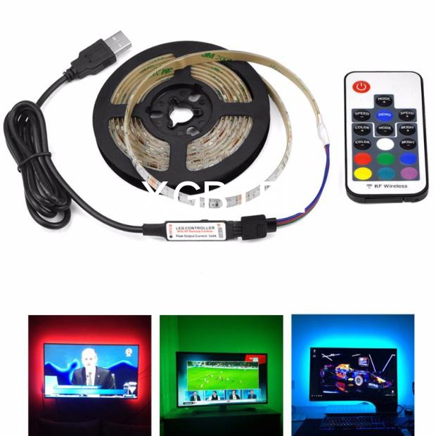 三色跑马USB2835红绿蓝灯带