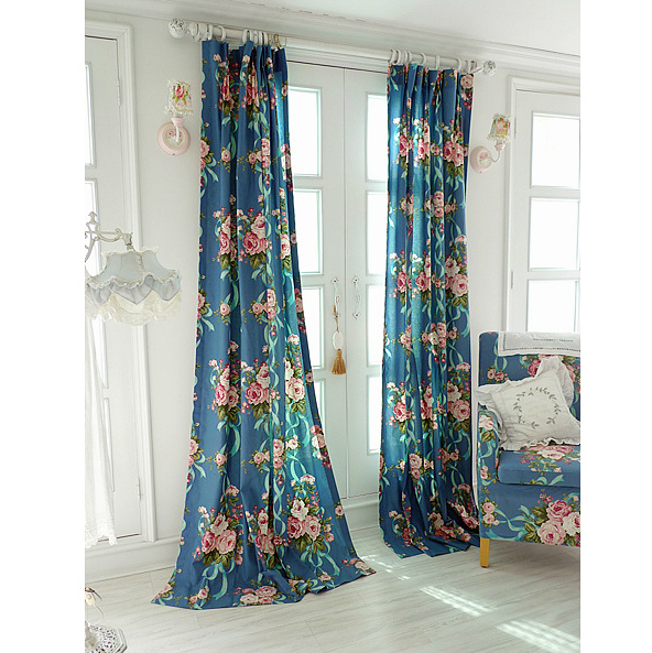 韩国进口深蓝普罗旺斯美式风丝带