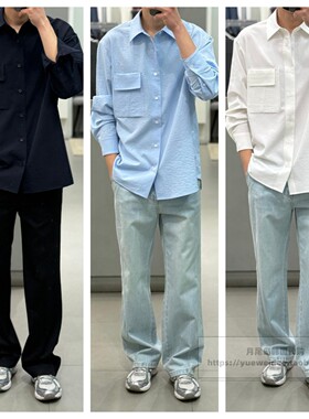 特价直邮liberclassy 韩国代购25四季男装宽松休闲长袖衬衫LS3205