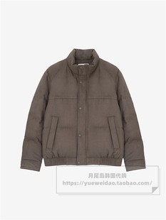 直邮Mind Bridge男士冬款韩国代购短款仿麂皮立领羽绒服MXDJ8105