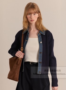 发货快直邮Mind Bridge女士韩国代购25秋长袖针织开衫MZCD6202