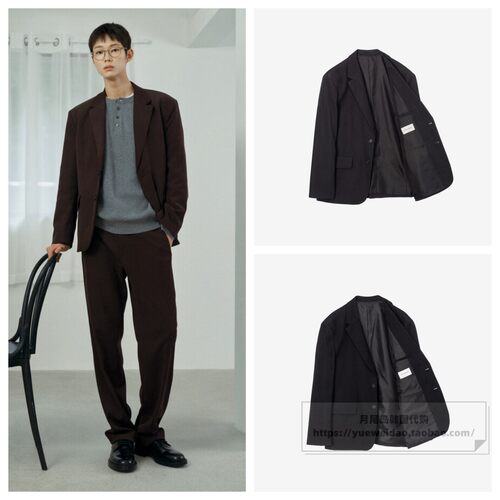 发货快直邮Mind Bridge韩国代购26秋男士宽松西服外套M1JK6102