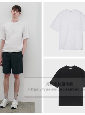 直邮Mind Bridge韩国代购男士夏款宽松圆领凉爽短袖T恤MXTS3133