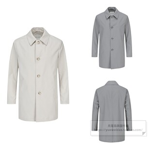 特价直邮EDITION男装韩国代购商务春秋衬衫领中款风衣外套E1602