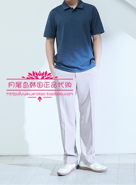 直邮Mind Bridge韩国代购男士夏款长绒棉短袖Polo衫T恤MWTS3125