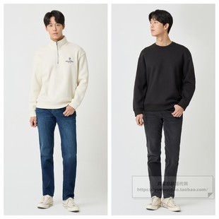 发货快直邮EDITION秋冬男装韩国代购年休闲时尚修身牛仔裤NE5D699