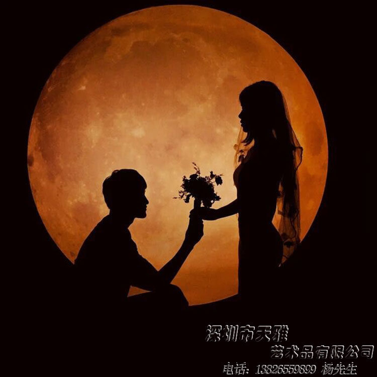 星空房月亮房错觉3D装饰画抽象画画展挂画手绘油画名画墙画壁画
