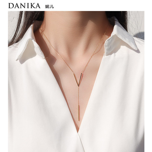 danika长流苏女夏百搭小众项链
