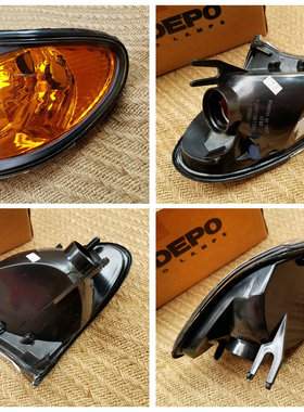 适用于宝马E46 320 323 325 328 330 前角灯 前转向灯 黄色