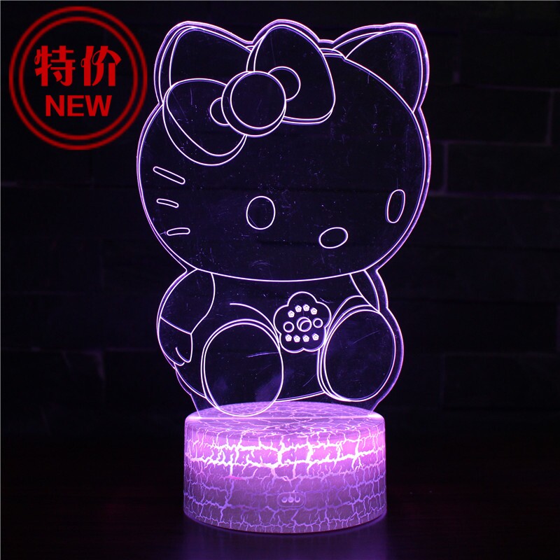 充电3d立体台灯床头灯创意凯蒂猫LED小夜灯情人节毕业季礼物定制|ruв категории награду материалов, огни освещения, ночной свет - от Buy2taobao.com для оказания профессиональной услуги покупки агента Taobao
