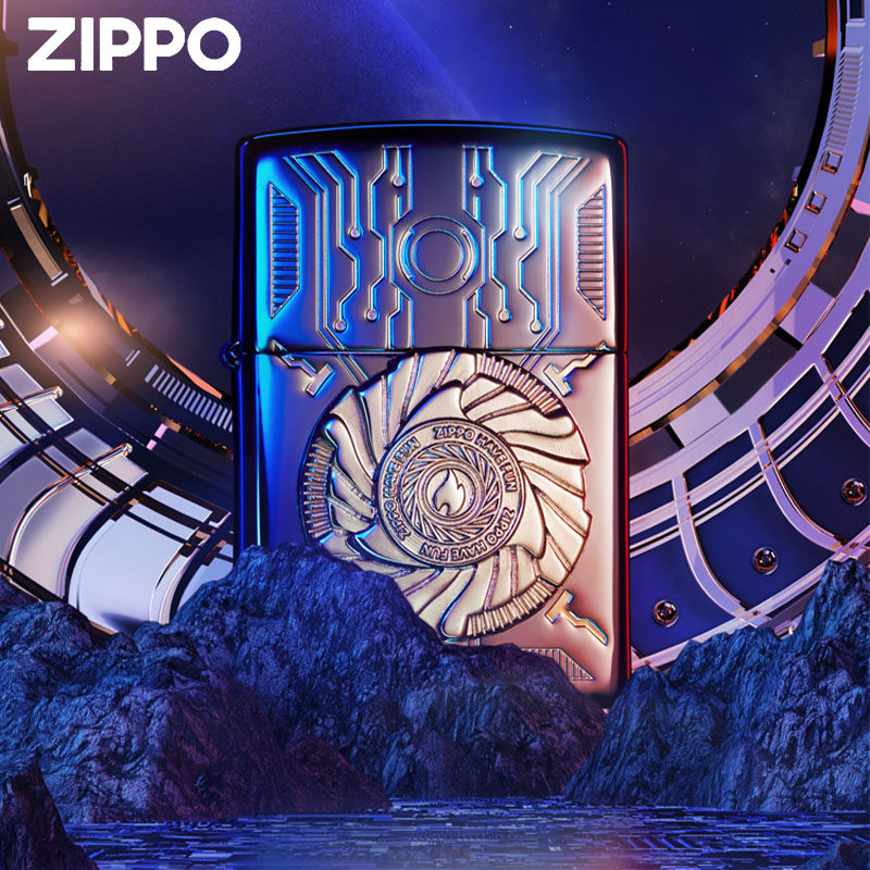 ZIPPO经典之宝正品影之陀螺打火机礼盒国潮煤油防风礼物送男友