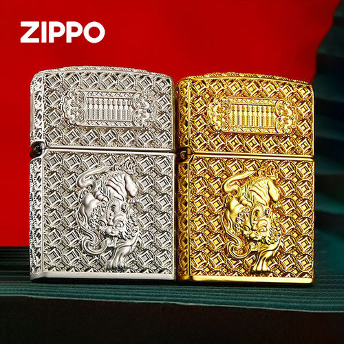 zippo珐琅貔貅送礼煤油防风火机
