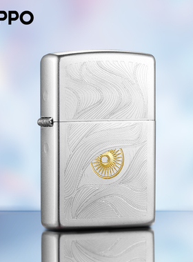 【七夕送礼】Zippo之宝打火机缎纱镀铬秋水含睛芝宝收藏正版防风