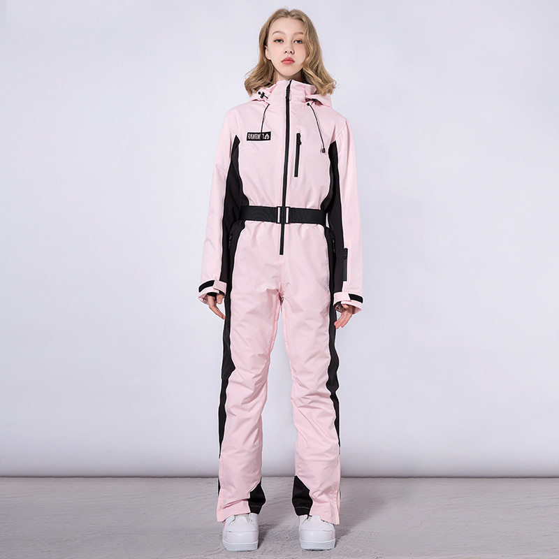 2023新品连体滑雪服冬季修身显瘦女款滑雪服防风防水户外滑雪装备