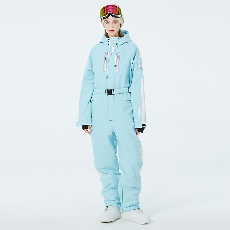 连体滑雪服男女款防风防水保暖抗寒冬季户外韩国单板双板滑雪服