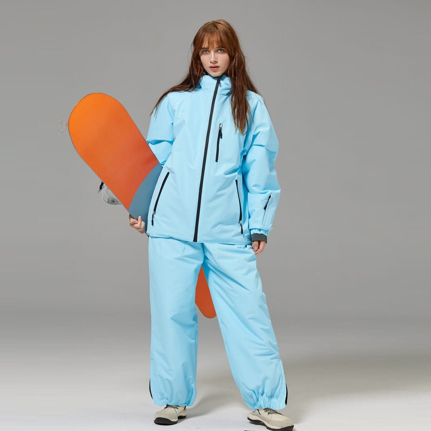 滑雪服套装男女同款网红纯色单板双板新款滑雪
