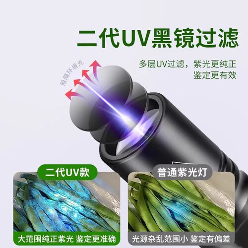 紫光灯鉴定蔬菜波尔多液蓝矾检测笔猪肉防腐剂检测荧光剂检测