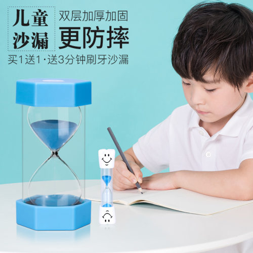创意沙漏 六角塑胶10/20/30分钟时间计时器 防摔塑料沙漏桌面摆件