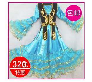 新疆民族舞蹈服哈萨克族舞蹈服装 演出服装 舞台装女款