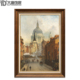 挂画圣保罗教堂拉德盖特之景N328 饰画建筑油画手绘美式 欧式 客厅装