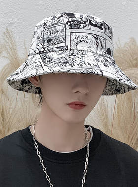 渔夫帽子男士夏季防晒帽夏款高级感大头围鸭舌帽遮阳帽男款太阳帽