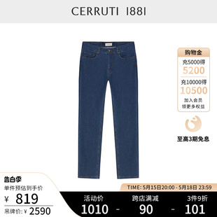 C4772EI021 CERRUTI 春夏时尚 1881男装 潮流棉质长裤 休闲牛仔裤