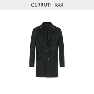 CERRUTI1881男装 毛呢大衣C4601EI011 秋冬羊驼毛外套商务休闲长款