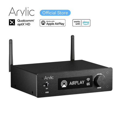 Arylic H50 Airplay2 无线 50Wx2 立体声高保真立体声放大器