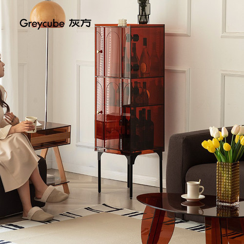 轻奢风格亚克力收纳靠墙餐边柜