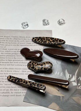 豹纹款发夹Alen 简约百搭东大门韩国代购8