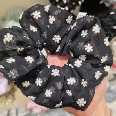 发绳头绳碎花earlobe 简约东大门韩国代购  大肠款 发圈5
