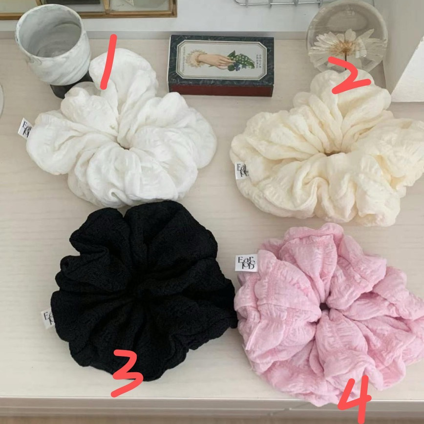 earlobe 纯色蓬松款发绳夏款东大门代购清新 百搭头绳6