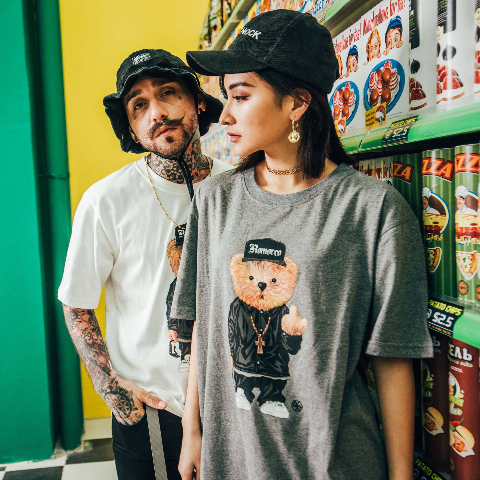 RS men's wear /19 summer Europe and America Explosive money Little Bear Digital printing Solid customized T-shirts Teenagers Short sleeved T-shirtin the Men's clothing, T-shirt  category - from Buy2taobao.com to provide professional Taobao agent buy service