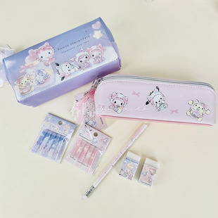 日本crux三丽鸥限定baby奶嘴香味橡皮木头铅笔橡皮擦铅笔帽笔袋