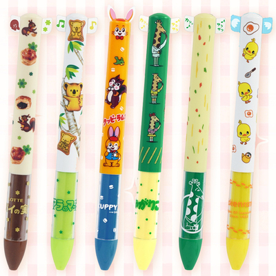 日本funbox联名零食新品mimi可爱双耳黑红两色圆珠笔