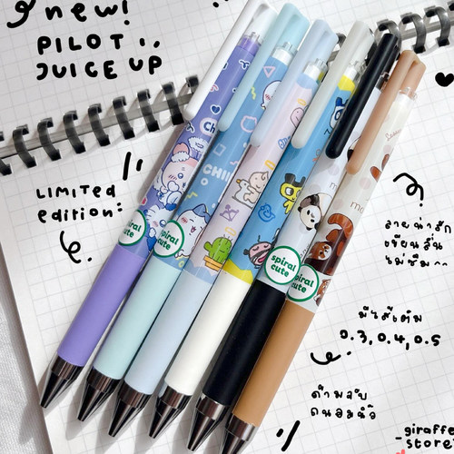 日本PILOT/百乐限定款鲨鱼猫拓麻歌子联名黑色中性笔