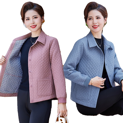 妈妈春秋外套女短款风衣