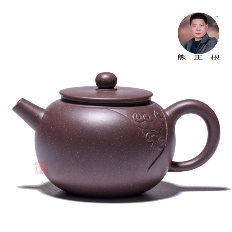 熊正根紫砂艺术馆 江苏技能大师  华博紫砂园   金奖如意福缘