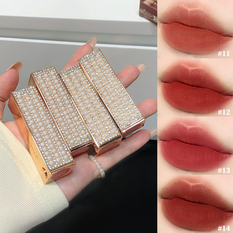 珍珠口红mansly丝滑柔雾口唇膏/口红