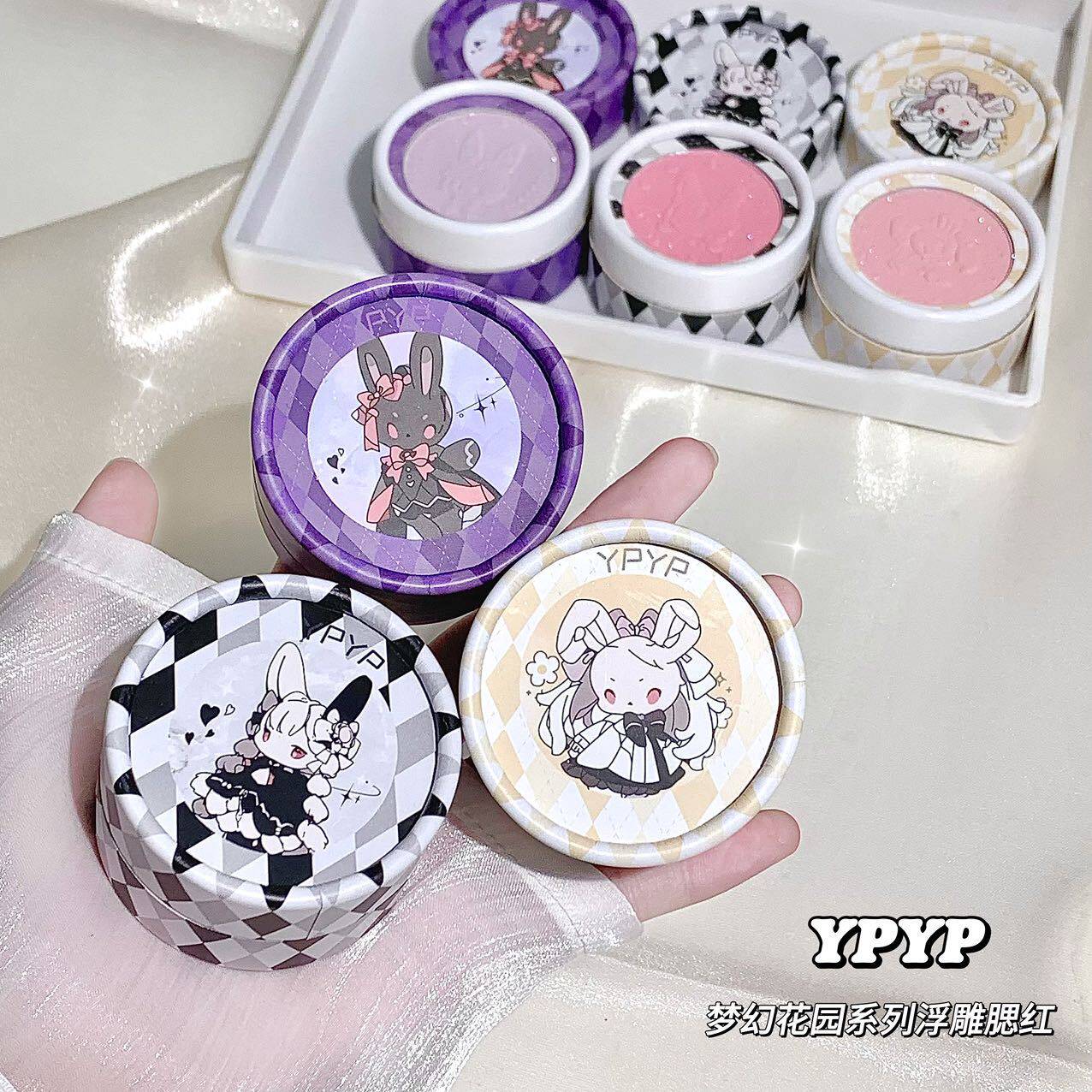 YPYP梦幻花园系列浮雕腮红自然裸妆修容细腻提亮哑光浮雕单色腮红