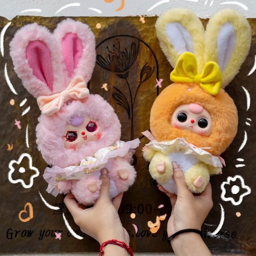 【确认款】正版baby three娃三岁莉莉兔小镇二代毛绒潮玩盲盒礼物