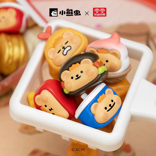 【确认款】正版玩点无限小熊虫快乐餐糖果粒系列盲盒摆件周边萌粒